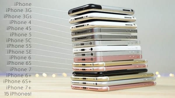 
Apple đã ra mắt tổng cộng 15 phiên bản iPhone khác nhau trong 10 năm qua, nhiều phiên bản cũ trong số đó vẫn đang còn được sử dụng
