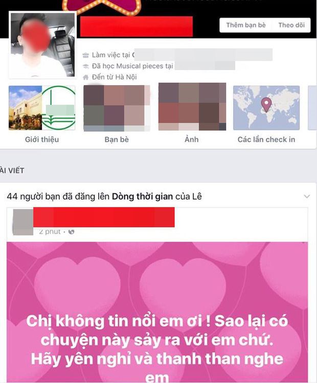 
Nhiều bạn b&egrave; gửi lời chia buồn, b&agrave;y tỏ thương tiếc trước sự ra đi của ch&agrave;ng ca sĩ. Ảnh chụp m&agrave;n h&igrave;nh.
