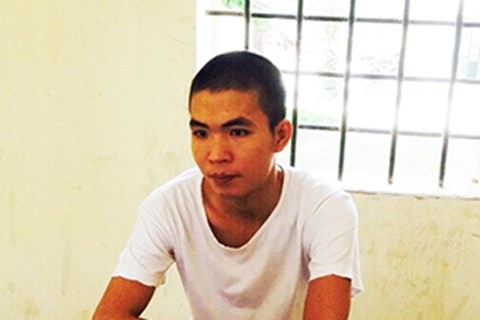 
Phạm Anh Tuấn tại cơ quan điều tra. 
