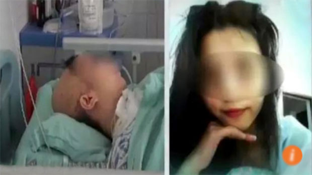 
Cô gái 27 tuổi nằm liệt giường vì biến chứng sau khi độn thái dương.
