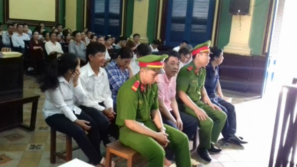 Các bị cáo tại phiên tòa năm 2016