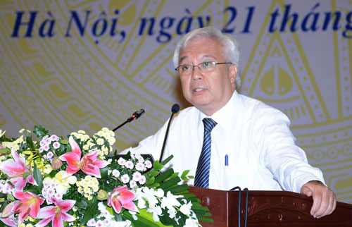 Chủ nhiệm Ủy ban Văn hóa Giáo dục Thanh niên, Thiếu niên và Nhi đồng Phan Thanh Bình. Ảnh: Đăng Lương.
