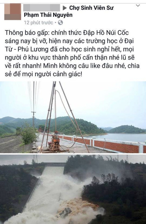 Thông tin H. đăng tải không đúng sự thật gây xôn xao dư luận.