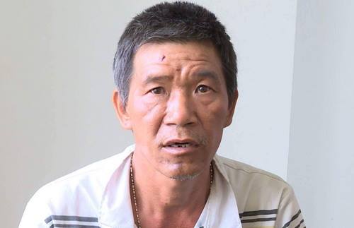 Nghi can dùng xăng đốt con gái riêng của vợ. Ảnh: Hoàng Trường.