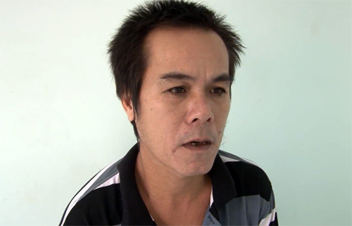 
Trần Văn Qu&yacute; tại cơ quan điều tra. Ảnh: Hiếu Nguyễn.
