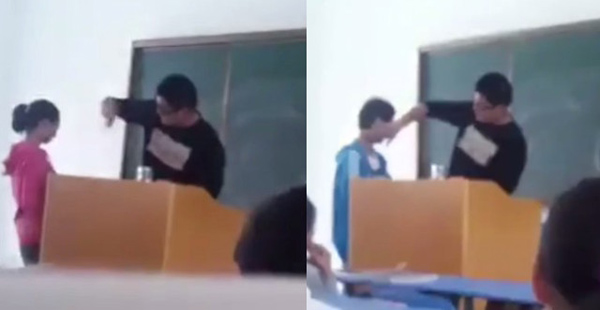 
Hầu hết học sinh đều bị t&aacute;t hai c&aacute;i v&agrave;o m&aacute; v&agrave; bị t&aacute;t kh&aacute; mạnh.
