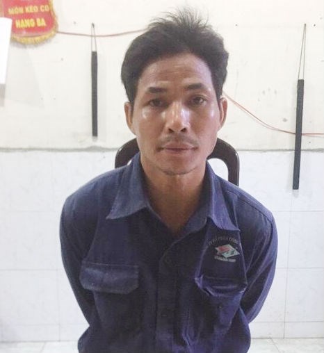 Nghi can Phước tại cơ quan c&ocirc;ng an.