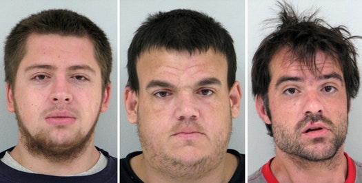 
Từ trái sang: 3 yêu râu xanh Steven Powers, Joshua Holby, Thomas Barker.
