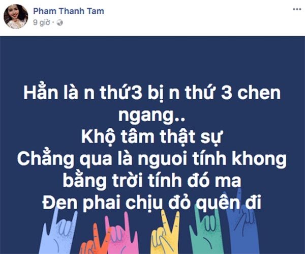 Dòng trạng thái bị nghi mỉa mai Maya của Tâm Tít.