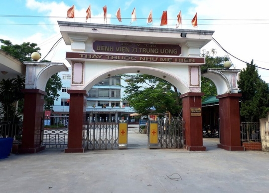Bệnh viện 71 Trung ương - nơi anh T.V.L. treo cổ tự tử
