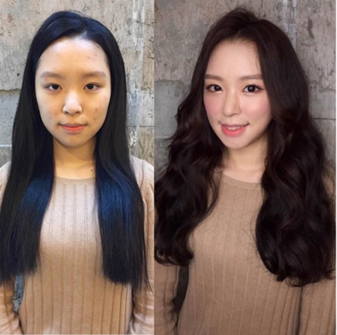 Chỉ trong nháy mắt cô gái với ngoại hình bình thường, không có gì là nổi bật bỗng chốc trở nên xinh đẹp chẳng khác nào hot girl.