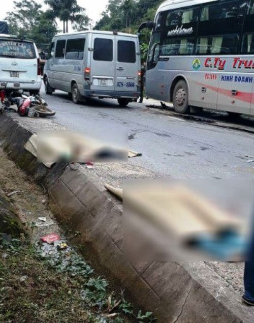 Hiện trường vụ tai nạn.