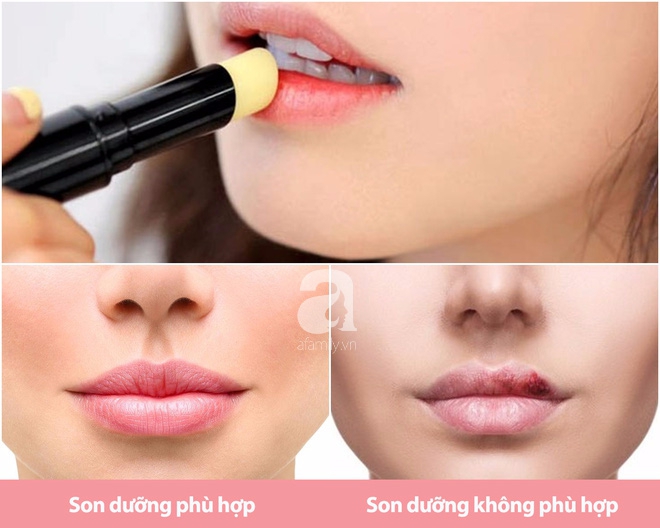 Nếu các nàng không tinh ý thì rất dễ sa đà vào những thỏi son khiến môi “tưởng không khô mà khô không tưởng” đấy!