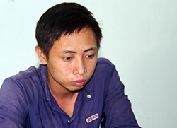 Nhi tại cơ quan điều tra. Ảnh: Phương Bình.