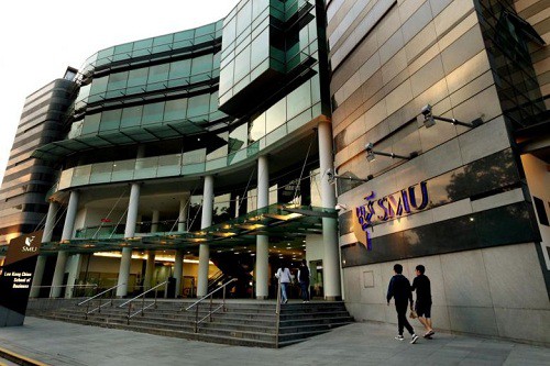 Đại học Quản lý Singapore, nơi Tran Gia Hung từng theo học. Ảnh: Straits Times