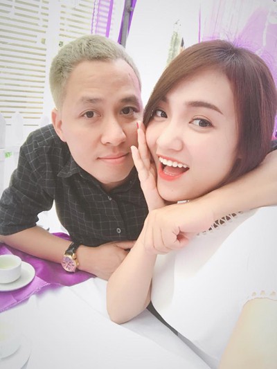 Nhật Thủy v&agrave; chồng sắp cưới - anh Ng&ocirc; Quỳnh.