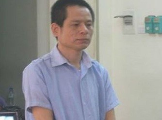 Quách Mạnh Hùng tại phiên tòa phúc thẩm.