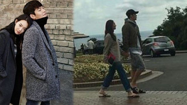 Ảnh hẹn hò của Kim Woo Bin và Shin Min Ah ở Mỹ.