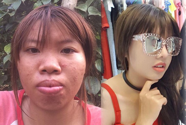 Cô gái đầu tiên được nhắc đến ở đây là Quách Thị Kim Phượng, sinh năm 1996. Cô gây xôn xao cộng đồng mạng thời gian qua vì chi ra hơn 150 triệu để đập đi xây lại.