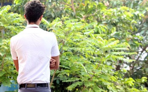 Nam sinh trong vụ việc. (Ảnh: Vivek Nair)
