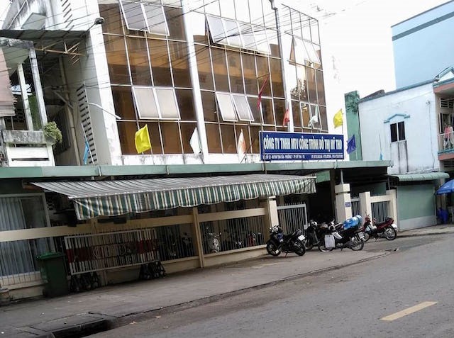 Công ty Công trình đô thị Mỹ Tho, nơi ông Hoàng từng làm giám đốc. Ảnh: Minh Anh.