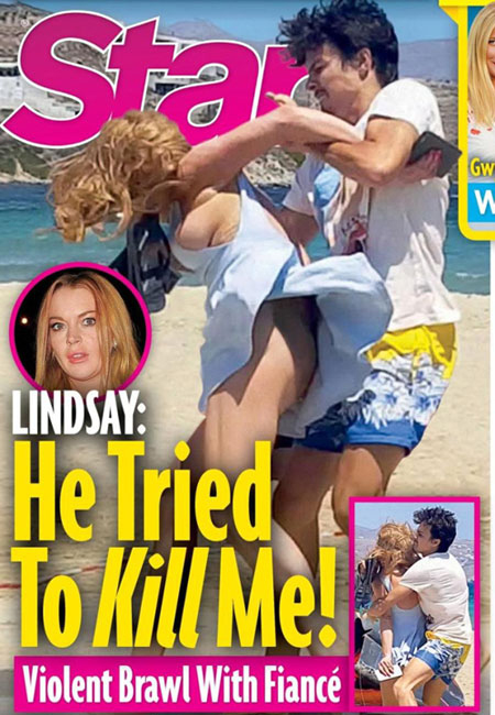 
Lindsay Lohan đã có cuộc tình sóng gió với triệu phú trẻ Egor Taravasov vào đầu năm nay. Họ từng có những ngày tháng hạnh phúc sau khi đính hôn nhưng mối tình đã kết thúc tan nát vào tháng 7 sau kỳ nghỉ ở Hy Lạp. Cặp đôi giằng co, xô xát trên bãi biển khi Lilo phát hiện tin nhắn ngoại tình trong điện thoại của vị hôn phu.Vài ngày sau, Lilo lên mạng xã hội tố cáo vị hôn phu lừa dối cô, tằng tịu với một cô gái người Nga. Đêm tiếp theo, hàng xóm đã chứng kiến cuộc đánh lộn của cặp đôi trên ban công căn hộ của Lindsay ở London. Nữ diễn viên gào thét kêu cứu và la lên rằng, Egor đã bóp cổ cô và muốn giết cô. Cảnh sát được gọi tới can thiệp nhưng triệu phú trẻ đã bỏ đi và từ đó, anh ta và Lilo lìa mặt nhau.
