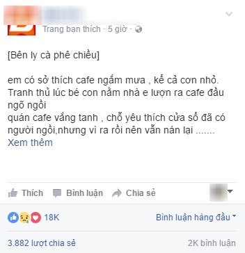 
Câu chuyện thu hút được rất nhiều người quan tâm (Ảnh: facebook)
