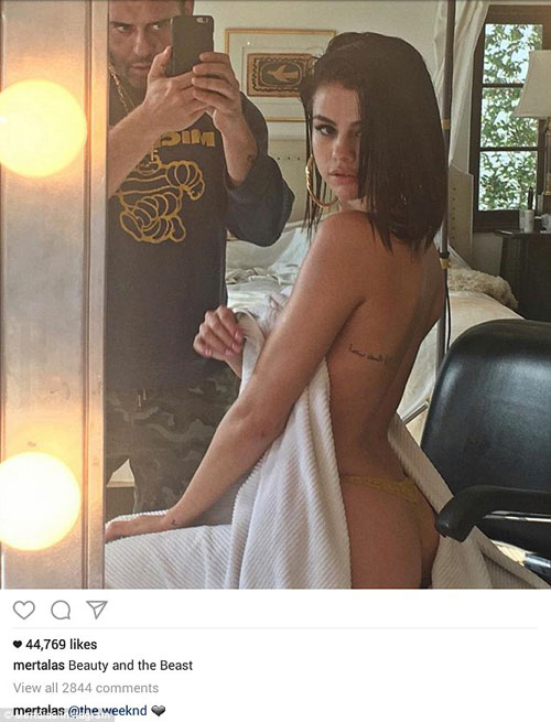 
The Weeknd không khỏi thổn thức trước hình ảnh nóng bỏng của Selena.

