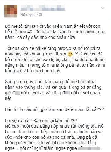 
Nguyên văn câu chuyện éo le được đăng tải trên mạng.
