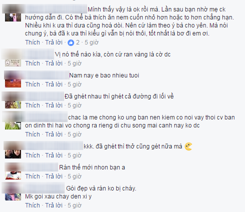Những bình luận tỏ ra đồng cảm với cô gái (Ảnh: Facebook)