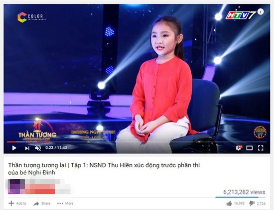 Màn trình diễn “Bún riêu cua đồng” của Nghi Đình thu về hơn 6 triệu lượt xem trên Youtube.