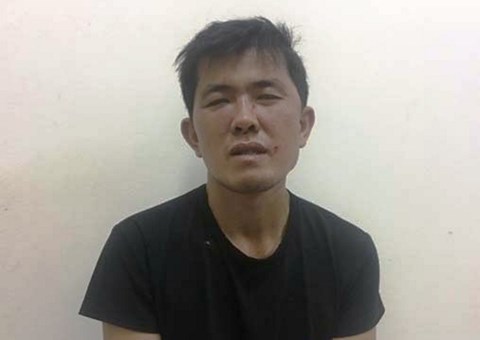 Trần Hữu Dũng tại cơ quan công an