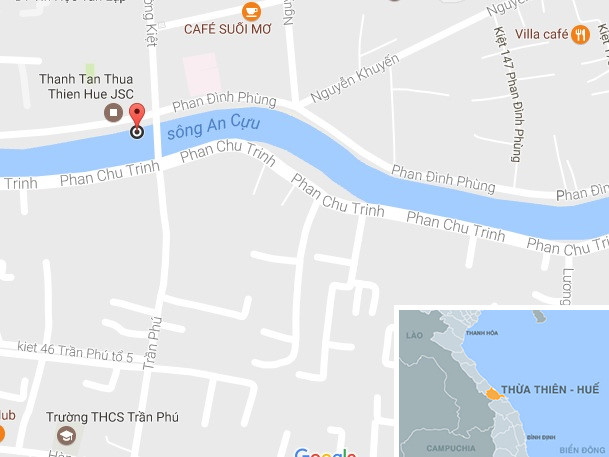 Phóng to Địa điểm xảy ra vụ bắt giữ. Ảnh: Google Maps.