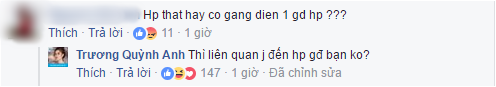 
Nữ diễn viên mạnh mẽ đáp trả.
