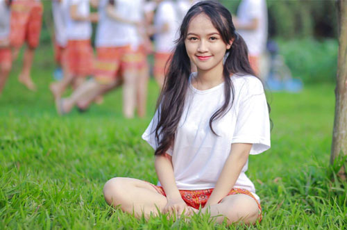 Năng động, tự tin, Phương Liên đăng ký vào ngành hot nhất của Đại học Ngoại thương. Ảnh: NVCC.