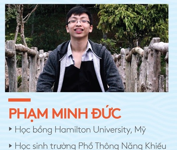 
Phạm Minh Đức cũng giành học bổng đến Mỹ nhờ lựa chọn đặc biệt
