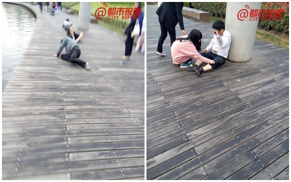 
Nhiều nh&acirc;n vi&ecirc;n phải chấp nhận h&igrave;nh phạt b&ograve; quanh hồ nước.
