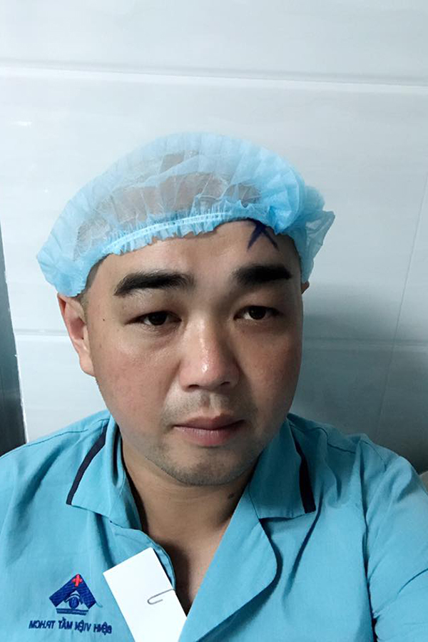 Lâm Quang Khôi trong bệnh viện.