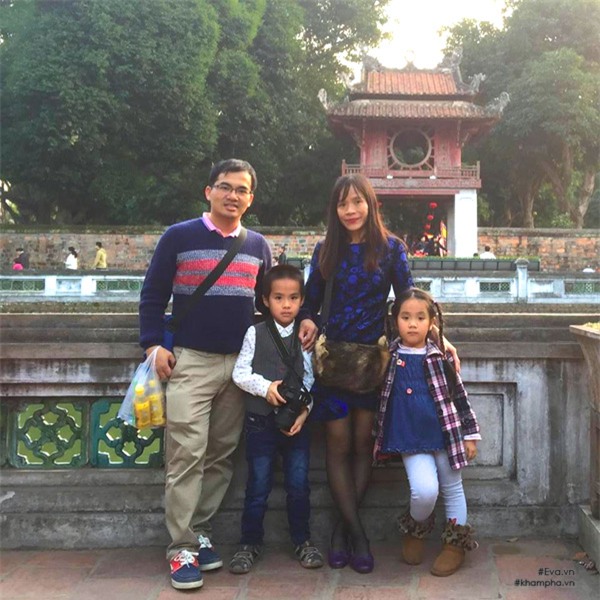 
Gia đình anh Đặng Minh Tuấn, năm nay bé trai vào lớp 3 và bé gái vào lớp 1.
