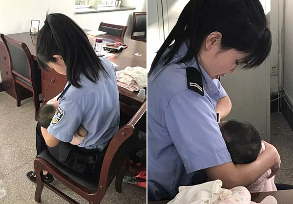 Hao Lina cũng vừa l&ecirc;n chức mẹ được một thời gian ngắn n&ecirc;n c&ocirc; c&oacute; sữa cho em b&eacute; b&uacute;.