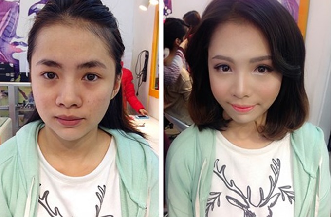 Nếu biết khai thác triệt để sức mạnh của trang điểm bạn chẳng cần tốn tiền đi phẫu thuật thẩm mỹ cũng có thể che giấu mọi khuyết điểm trên khuôn mặt.