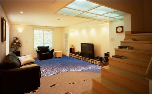 Mặt sàn 3D đem đến một giải pháp nội thất thú vị mới cho những ngôi nhà nhỏ hẹp