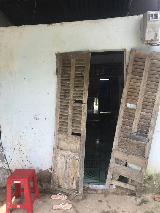 Căn nhà của Thương - nơi xảy ra vụ cự cãi dẫn đến Thương ra tay giết vợ