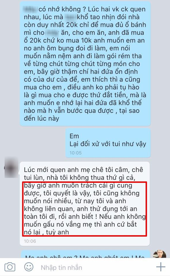 Trong những tin nhắn cuối c&ugrave;ng, c&ocirc; g&aacute;i đ&ograve;i cự tuyệt t&igrave;nh cảm với Hải