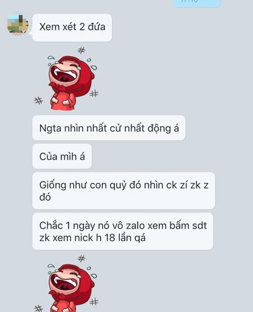 Tin nhắn cô bồ nhí gửi cho chồng gọi vợ là con quỷ