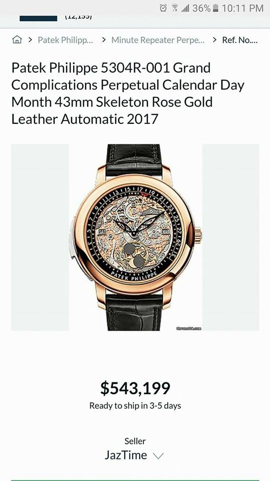 
Chiếc đồng hồ hàng hiệu của Cường Đô La&nbsp;thuộc hãng đồng hồ danh tiếng Patek Philippe với mức giá lên đến hơn 500.000 USD.
