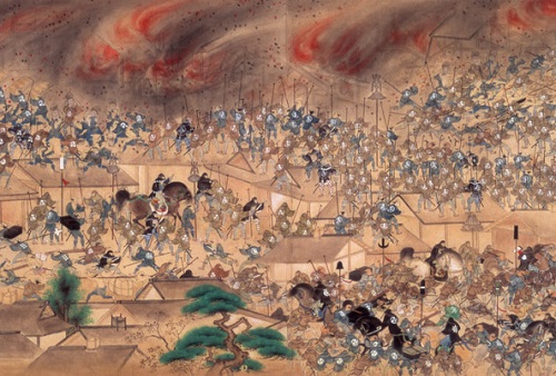 
Trận cháy Meireki xảy ra đã thiêu rụi ba phần tư kinh thành Edo. Ảnh: Mheu.

