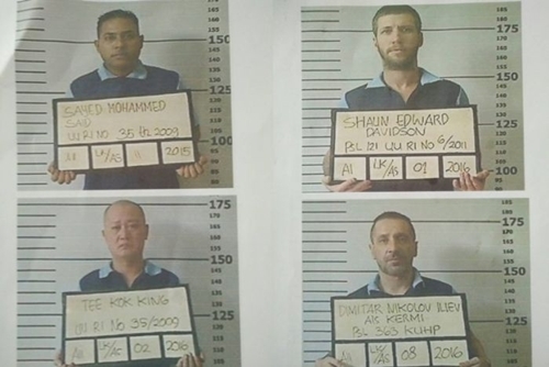 
4 tù nhân nước ngoài vượt ngục ở Bali. Ảnh: ABCNews
