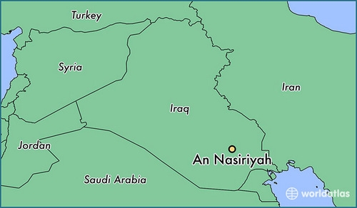 
Các vụ đánh bom hiếm khi xảy ra ở Nasiriyah. Đồ họa:&nbsp;World Atlas.
