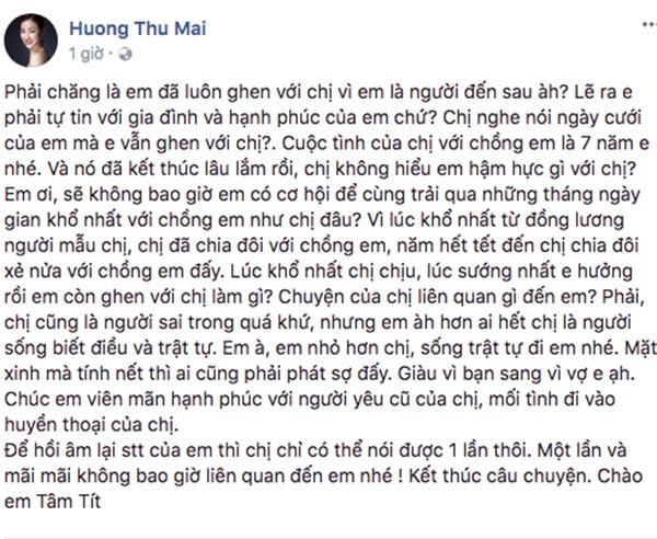 Maya thẳng thắn đáp trả Tâm Tít.